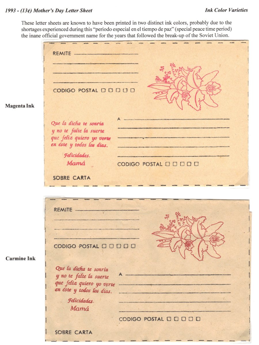 Cabrera Aerogram Error Exhibit