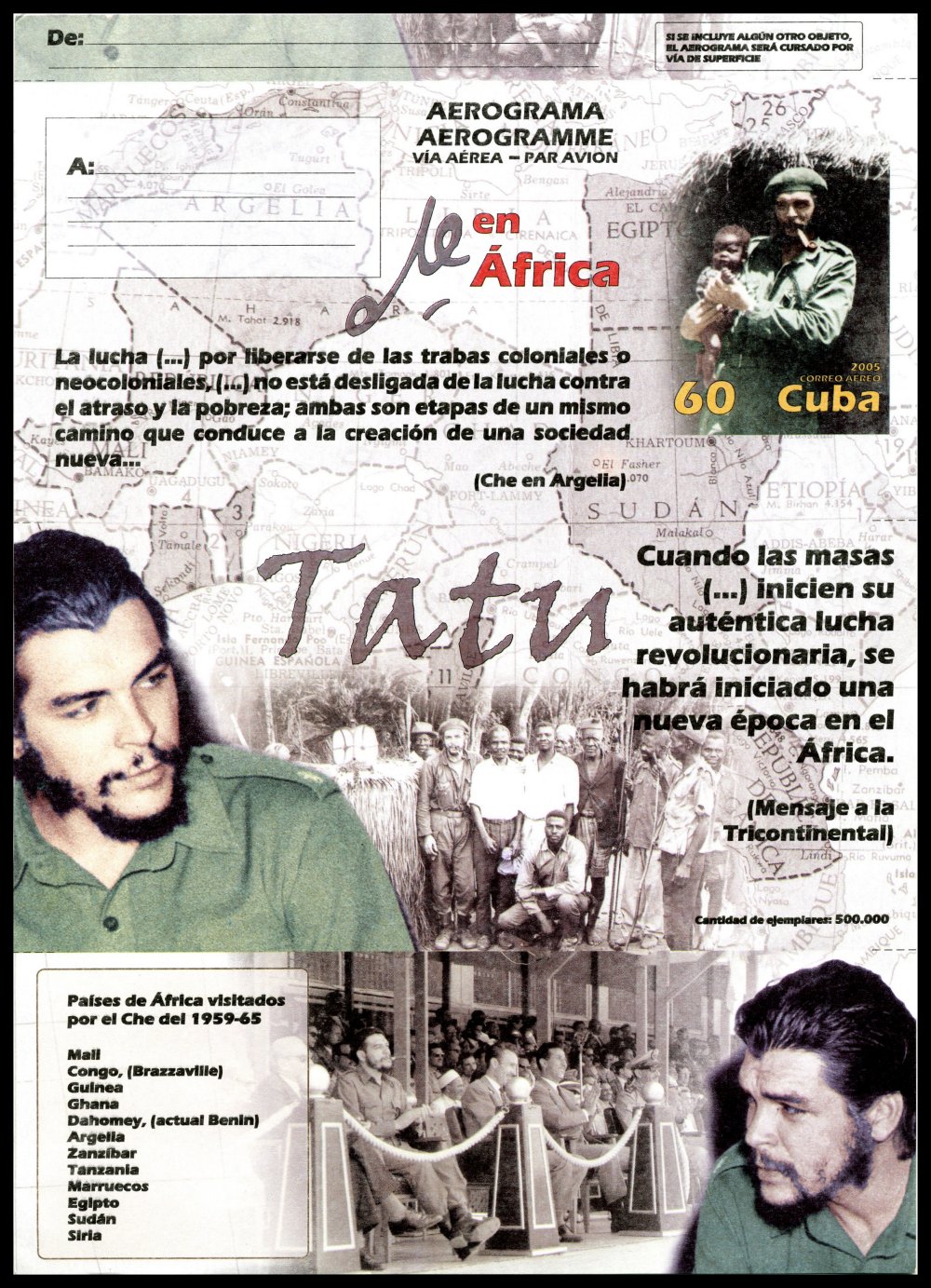 2005 - Che in Africa Aerogram
