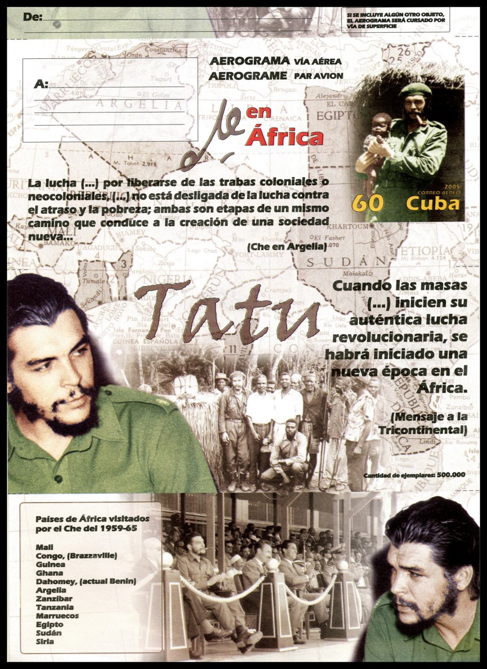 2005 - Che in Africa Aerogram