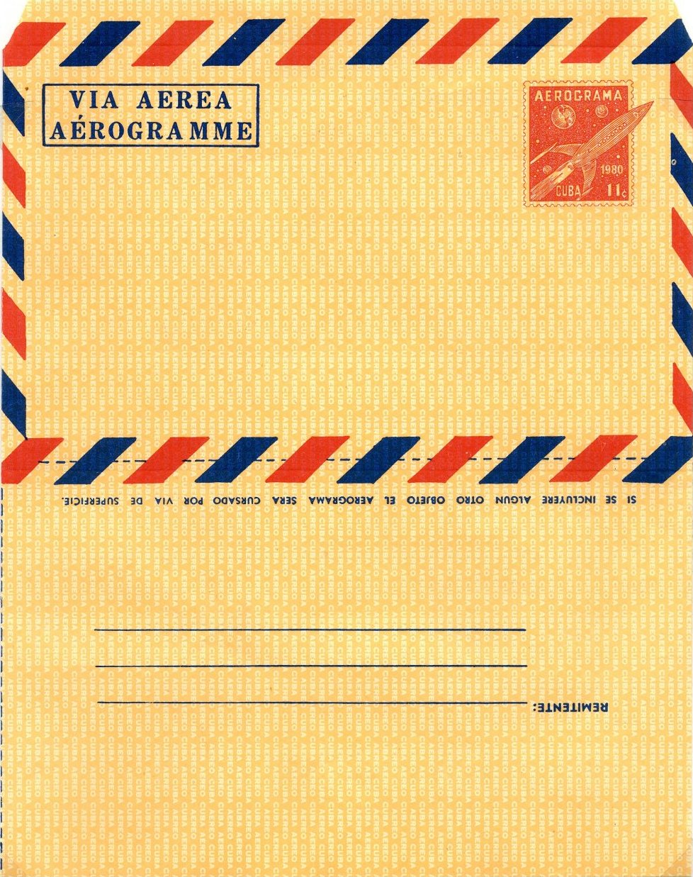 Edifil 6 Aerogram - 1980 Version