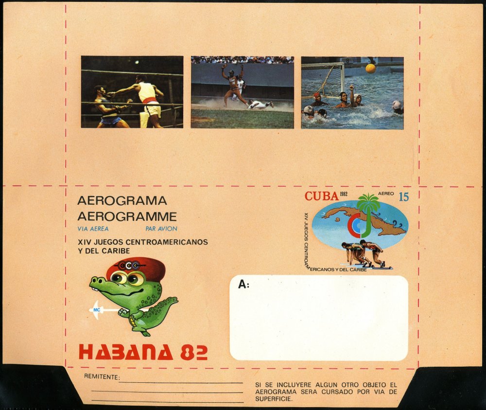 1982 Central American and Carribean Games Aerogram