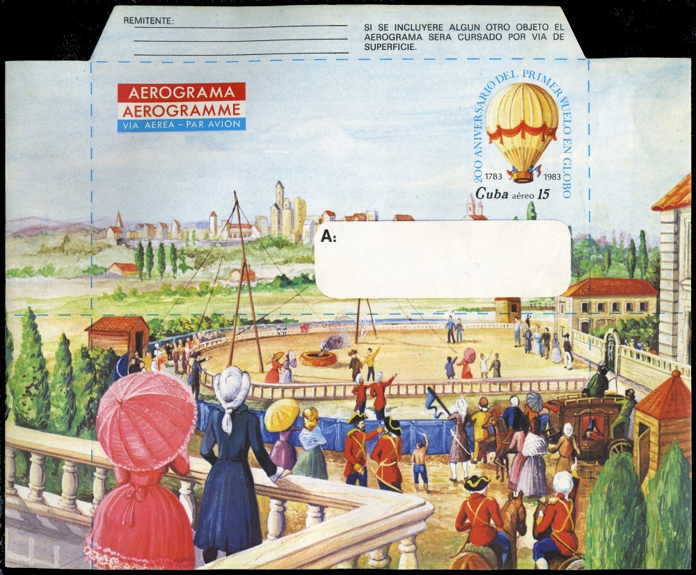 1983 - 200th Anniversary of First Balloon Flight in the World Aerogram