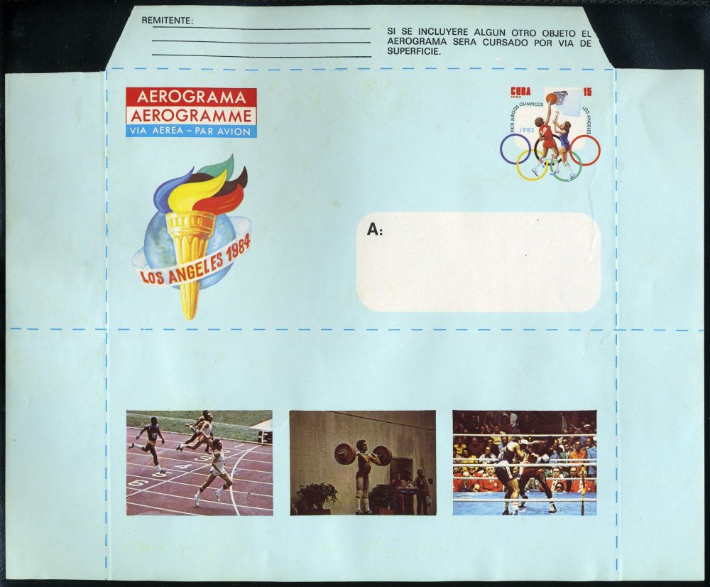 1983 Los Angeles Olympic Games Aerogram