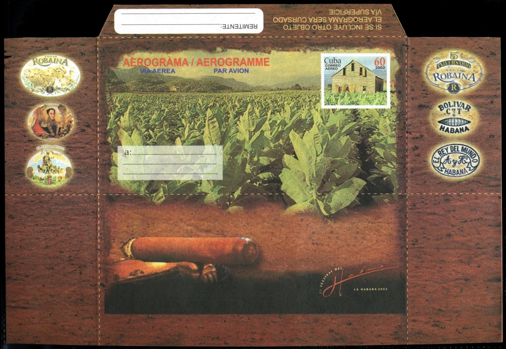 2002 - Cigar Tobacco Aerogram